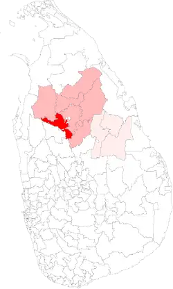 Location of Kalawewa
