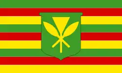 Kanaka Maoli flag, popular in the Hawaiian sovereignty movement since the 1990s