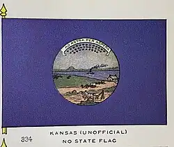 Kansas National Guard flag from 1917.