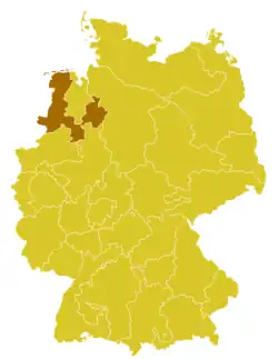 Map of Diocese of Osnabrück