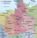 The Duchy of Saxony around the year 1000.