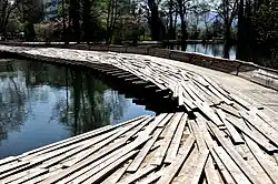 Steg ("step") at the Zellweger Weiher Uster, Uster, Switzerland
