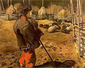Landscape: Shepherd; 1906, oil on canvas, 98 × 132&nbsp;cm, District Museum, Lublin.