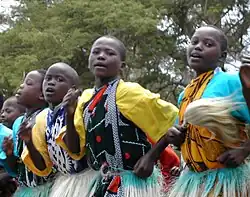 Image 9Kenyan boys and girls performing a traditional folklore dance (from Culture of Africa)