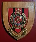 King George VI mess plaque of the Corps of Royal Engineers.