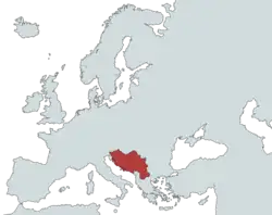 Map of the Kingdom of Slovenes, Croats and Serbs.