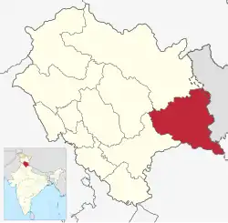 Location in Himachal Pradesh