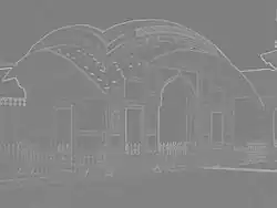 Maximum gradient in the 8 directions