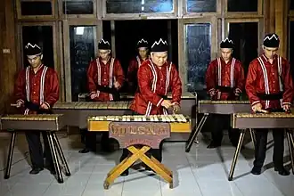 Kolintang, a traditional xylophone-like instrument from North Sulawesi