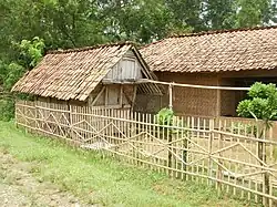 A bamboo house in Indonesia