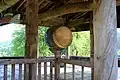 Drum and wooden fish in the Bongjeongsa Manseru pavilion