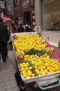 Oriental melon stall in Seoul, South Korea