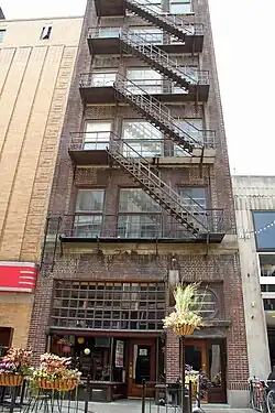Fire escape at the Krause Building on East 4th Street, Cleveland