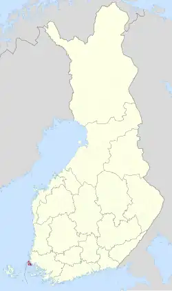 Location of Kustavi in Finland