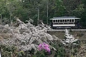 Dynamically preserved Kyoto streetcar