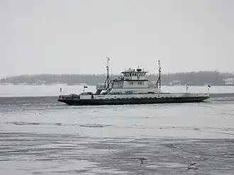 Cumberland headed east to Grand Isle