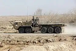 Photographed in Helmand Province, Afghanistan, a MKR18 cargo variant of the LVSR with B-kit armor fitted