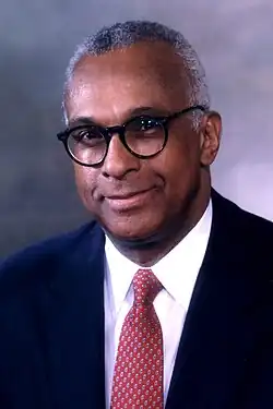 Dr. LaSalle D. Leffall Jr., African American surgical oncologist, shown in a formal portrait