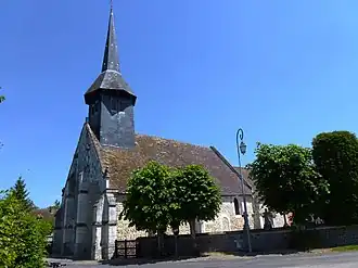 The church of Saint-Aignan in La Houssaye