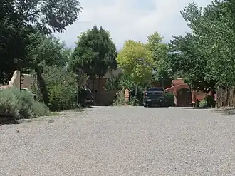 La Loma Plaza houses on the western side of the plaza