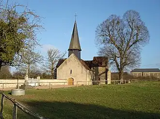 The church of Saint-Hilaire, in La Motte-Feuilly