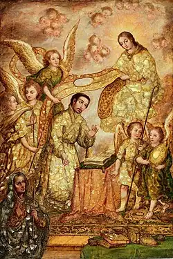 Nicolás Correa, The Imposition of the Chasuble on Saint Ildephonsus, c.1700