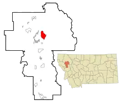 Location of Finley Point, Montana