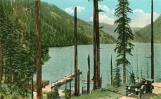 East Beach road and ferry dock, 1916