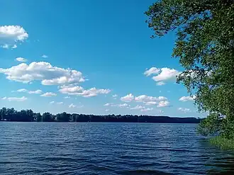 Lake Lahnajärvi in the former Suomusjärvi municipality in Salo.