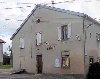 The town hall in Landécourt