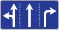 Driving directions in lanes