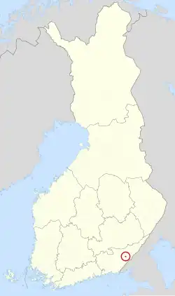 Location of Lauritsala in Finland