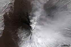 The eruption of February 2010 taken by NASA ASTER.