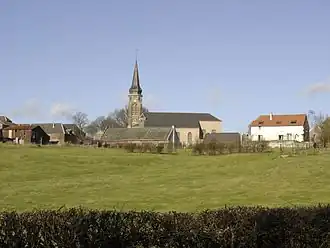 The church in Le Favril
