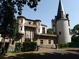The entrance to the chateau in Saint-Cirgues-sur-Couze