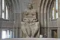 Picture of the sculpture representing "People's strength" in the Ruhmeshalle
