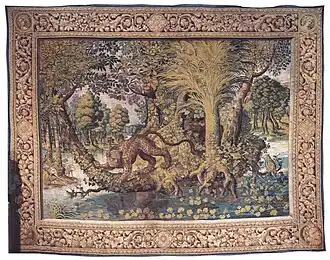 Leopard Over a Pond, 1611–1614