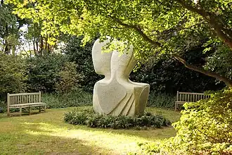 Artwork along a trail.