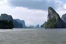 Karst formations, Phang Nga Bay.