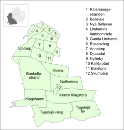 Limhamn's neighbourhoods