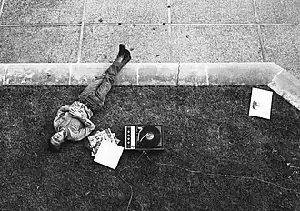 Image 34A Rhodes College student listening to the 1969 Yes LP on campus, c. 1970 (from Album era)