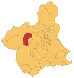 Location of Cehegín