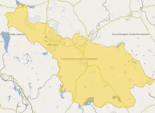 Cavan Town Hall is located in County Cavan