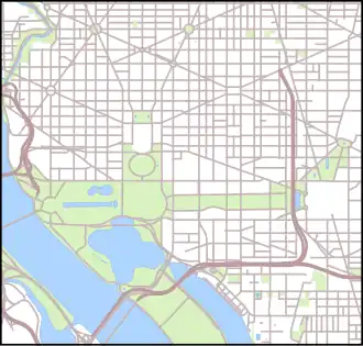 Lincoln Memorial is located in Central Washington, D.C.