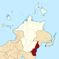 Location of Kema within North Minahasa