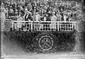 Flower-covered balcony at the ACFF's Monthléry Autodrome Ladies' Day, 12 June 1927