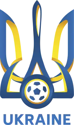 Current emblem of the Ukrainian Association of Football.