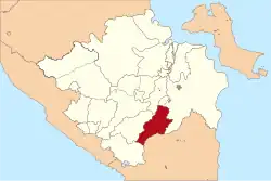 Location in South Sumatra