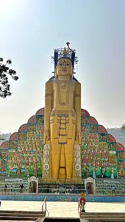 108 feet (33&nbsp;m) statue of Tirthankara Rishabhnatha at Palitana