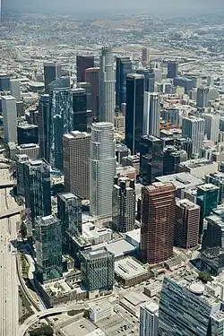 Los Angeles skyline in 2020